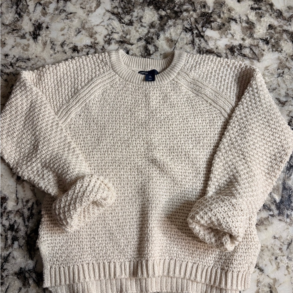 Gap Kids Cozy Cream Knit Sweater